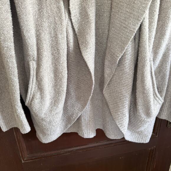 BAREFOOT DREAMS | CozyChic Light Circle Cardigan Light Gray Open Front L/XL - Picture 5 of 5